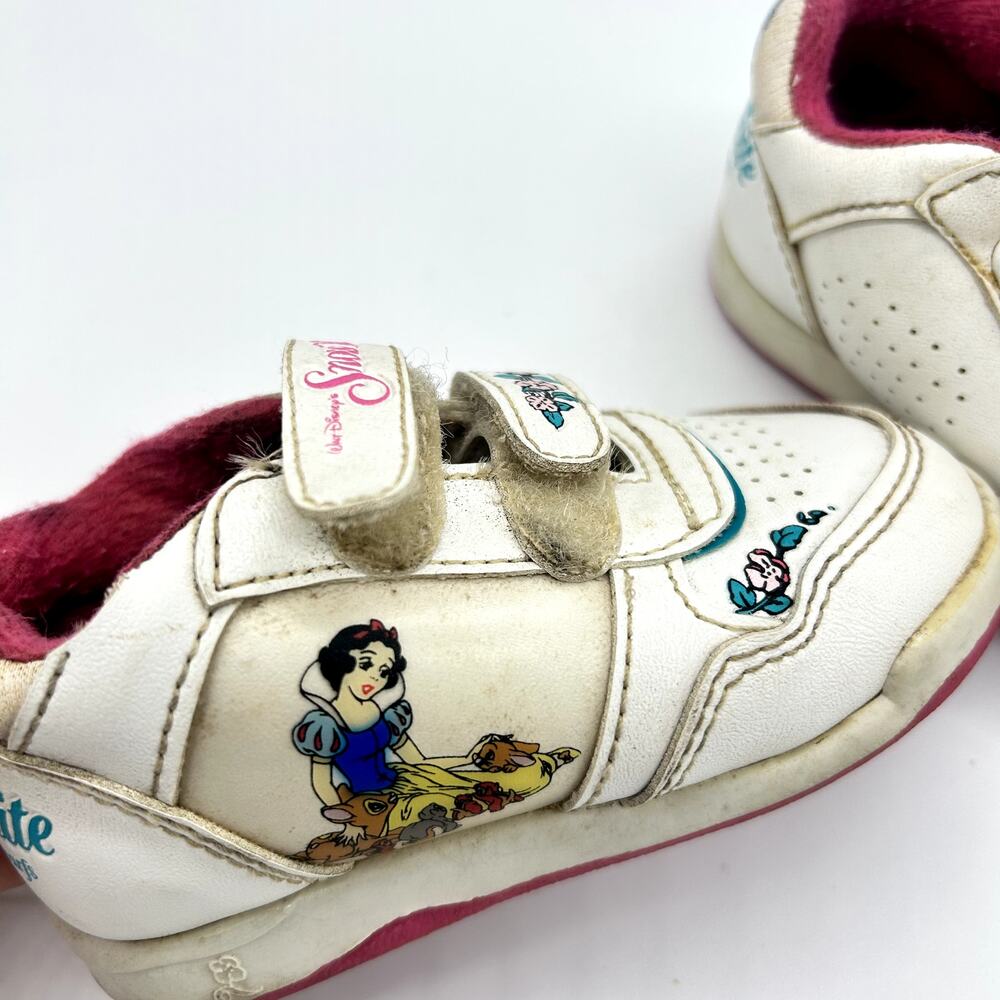 Vintage Snow White Sneakers 90's Y2K Disney Princess Girl Baby Toddler Shoes 4 - Picture 8 of 12